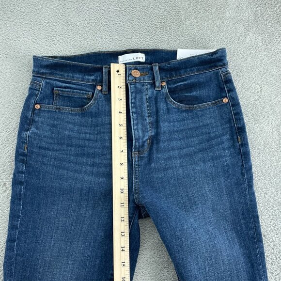Loft Womens High Waist Denim Shorts Size 8 NWT a0127 - Picture 7 of 10